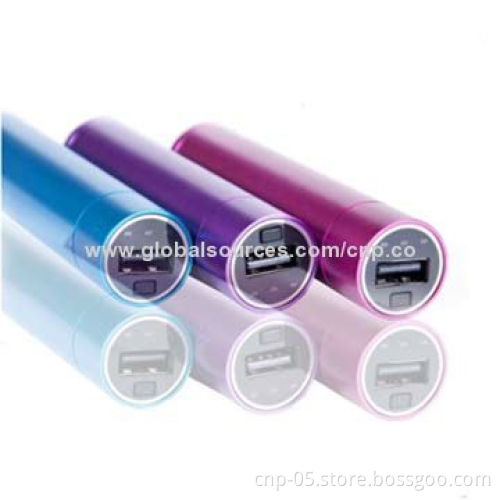 Unique Design of Mini Power Tube with 2,200mAh Capacity, Aluminum Case